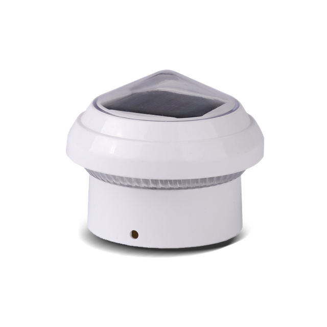 2211-CP1 WH Kunststoff-Maschendrahtzaun-Solar-Pfostenkappenleuchte 2211-CP1 WH Kunststoff-Maschendrahtzaun-Solar-Pfostenkappenleuchte