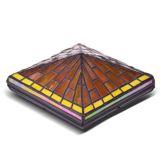 2211-TC4 Wasserdichte Pfostenkappe für den Tiffany-Zaun im Freien 2211-TC4 Wasserdichte Pfostenkappe für den Tiffany-Zaun im Freien